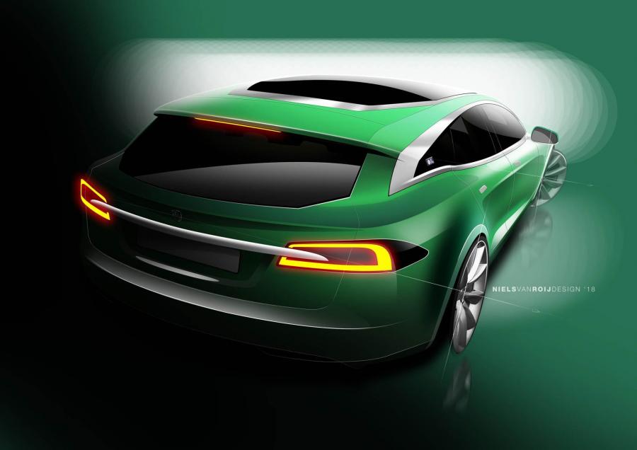 Эскиз Tesla Model S 85 Performance Shooting Brake by RemetzCar 2018 года  (фото 51 из 99)